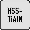 Quadratisches Bild mit zentriertem Text 'HSS-TiAiN' auf einem hellgrauen Hintergrund.