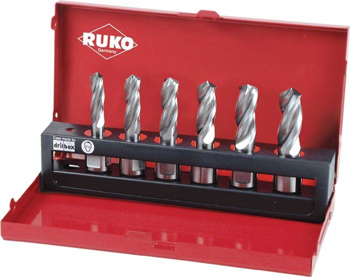 Vollbohrersatz Solid 3S D.10-15mm HSS Weldon RUKO