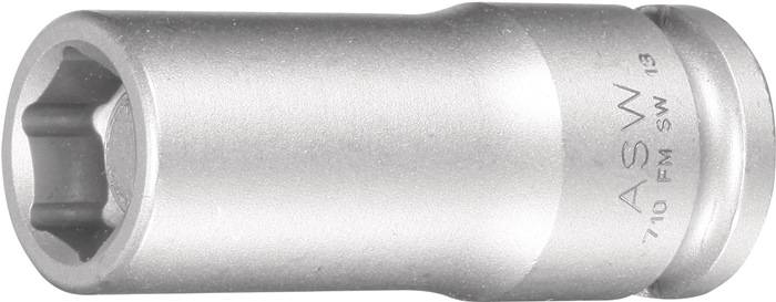 Kraftschraubersteckschlüsseleinsatz 710 FM 3/8Zoll 6KT Magnet SW 13mm L.55mm ASW