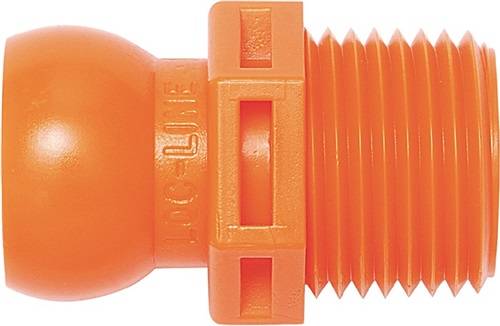 Gewindenippel Gr. 1/2 Zoll R 1/2 Btl. m. 4 St. Loc-Line