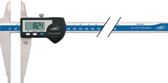 Werkstattmessschieber DIN862 DIGI MET® 500mm dig. m. Spitzen H.PREISSER