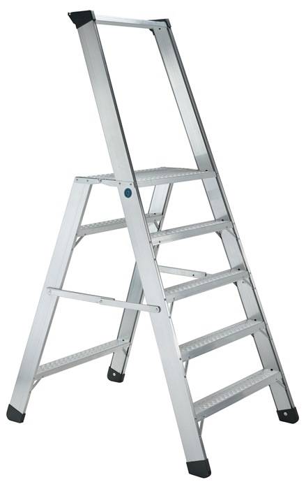 Arbeitspodest Alu.Stufen 5 eins.begehbar H.1080 mm klappbar