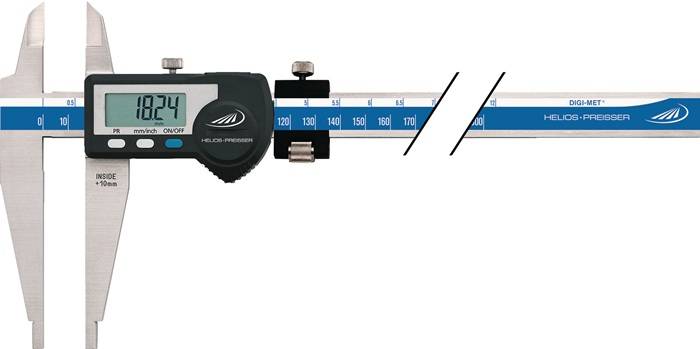 Werkstattmessschieber DIN862 DIGI MET® 500mm dig. m. Spitzen u. FE H.PREISSER