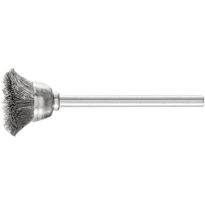 Topfbürste - PFERD - Bürsten-Ø 18 mm - mit Edelstahlbesatz - Bezeichnung TBU 1803/3 INOX 0,10 - Schaft-Ø 3 mm - VE 10 Stück - Preis per VE