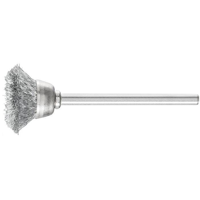 Topfbürste - PFERD - Bürsten-Ø 18 mm - mit Stahldrahtbesatz - Bezeichnung TBU 1803/3 ST 0,10 - Schaft-Ø 3 mm - VE 10 Stück - Preis per VE