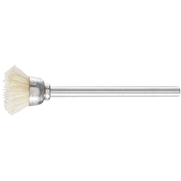 Topfbürste - PFERD - Bürsten-Ø 15 mm - mit weißen Naturborsten - Bezeichnung TBU 1503/3 SBW - Schaft-Ø 3 mm - VE 10 Stück - Preis per VE