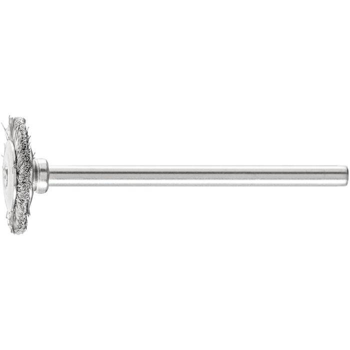 Rundbürste - PFERD - Bürsten-Ø 16 mm - mit Edelstahlbesatz - Bezeichnung RBU 1602/3 INOX 0,10 - Schaft-Ø 3 mm - Besatzlänge 3 mm - VE 10 Stück -