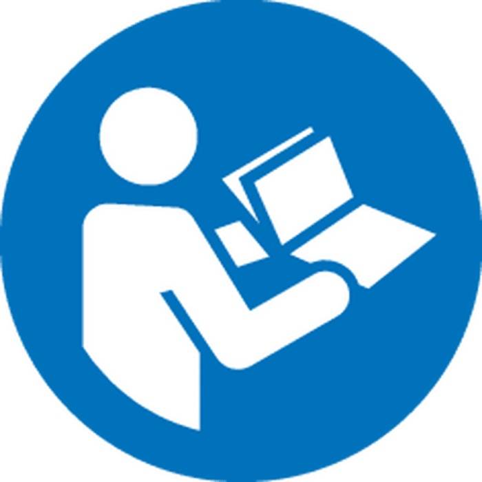 Symbol einer Person, die ein Buch liest und dabei das Lernen oder die Literalität betont, vor einem blauen kreisförmigen Hintergrund.