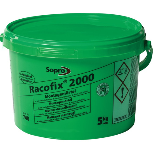 Montagemörtel Racofix® 2000 1:3 Raumteile (Wasser/Mörtel) 5kg Eimer SOPRO