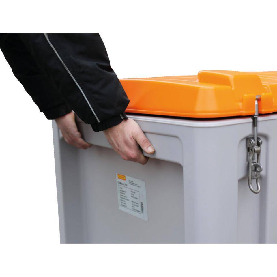 CEMO CEMbox,z. Transport/Aufbewahrung von Werkzeug,grau/orange,Polyethylen,750 l