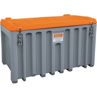 Werkzeugbox B1200xT790xH750mm PE grau/orange 400l Werkzeugbox B1200xT790xH750mm PE grau/orange 400l