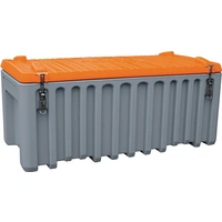 Werkzeugbox B1200xT600xH540mm PE grau/orange 250l Werkzeugbox B1200xT600xH540mm PE grau/orange 250l