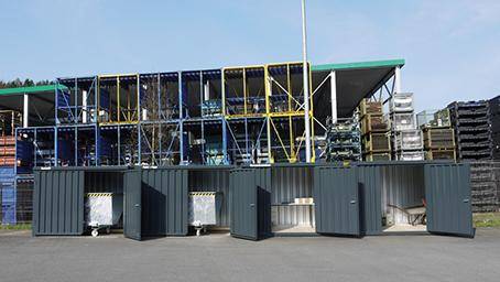 Materialcontainer MC 1200verz. zerlegt ohne Boden