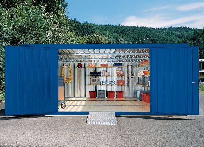 Geräteleiste 10 Stielgeräte geeignet f.Materialcontainer