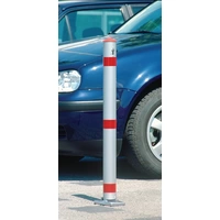 Sperrpfosten Alu.rot-weiß z.Bet.m.Spitzkappe URBANUS Sperrpfosten Alu.rot-weiß z.Bet.m.Spitzkappe URBANUS