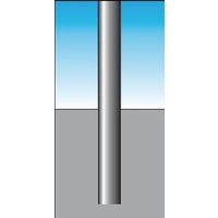 Sperrpfosten Alu.rot-weiß z.Bet.m.Spitzkappe URBANUS Sperrpfosten Alu.rot-weiß z.Bet.m.Spitzkappe URBANUS