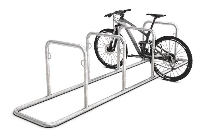 Fahrradanlehnparker GALAXY 36 H860xB750mm Stahl,verz.Rohr-D.48mm z.Schr.WSM