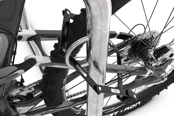 Fahrradanlehnparker GALAXY 35 H860xB750mm Stahl,verz.Rohr-D.48mm z.Schr.WSM