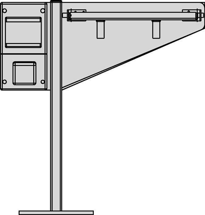 Ladestation f.E-Bikes f.Fahrradgarage B600xH600xT300mm WSM