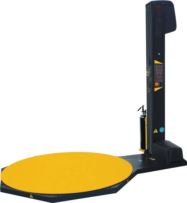 Stretchmaschine EM-15 HA grau/gelb Trgf.max.2400kg m.Auffahrrampe