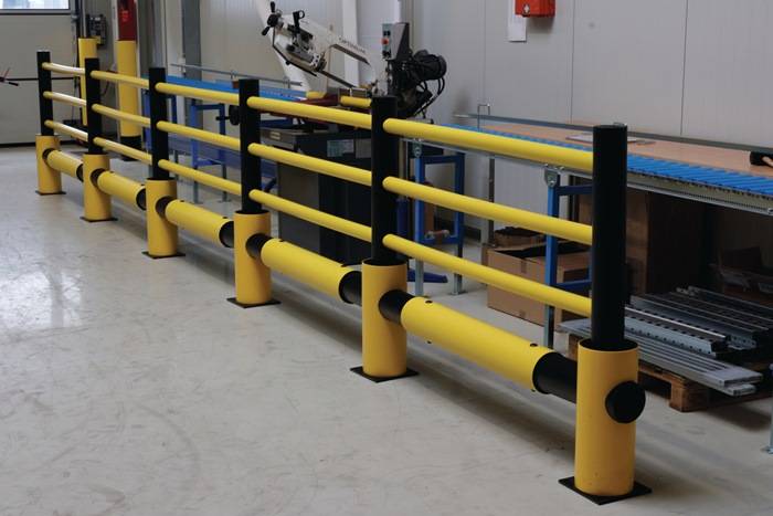 Endpfosten H.1200mm f.Verkehrsbarriere Plus D-FLEXX