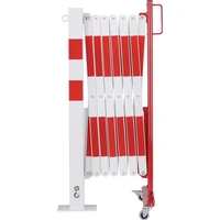 Sperrpfosten L4000xH1000mm m.Scherengitter z.Aufschr.rot/weiß 71x70mm Sperrpfosten L4000xH1000mm m.Scherengitter z.Aufschr.rot/weiß 71x70mm