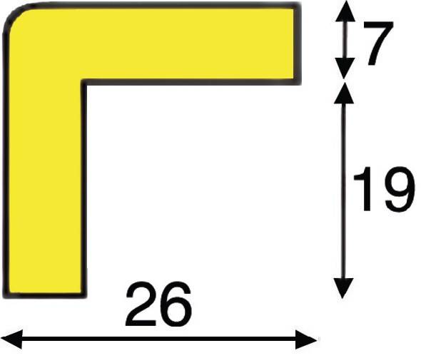 Eckschutz gelb-schwarz 5000mm PUR-Schaum Typ E
