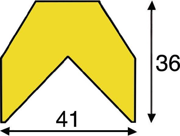 Eckschutz gelb-schwarz 5000mm PUR-Schaum Typ AA