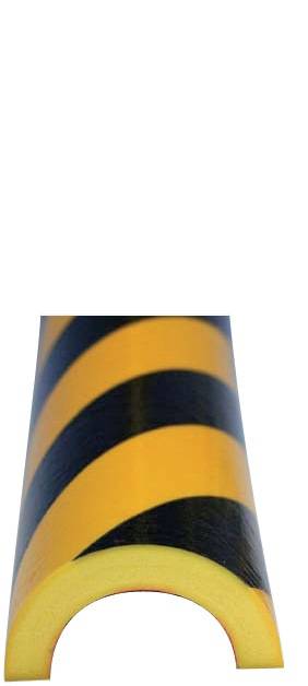 Rohrschutz gelb-schwarz 1000mm PUR-Schaum Typ R 50