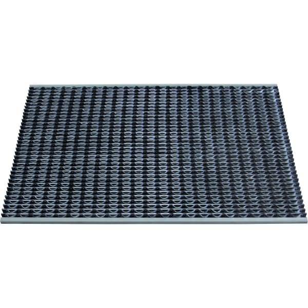 Schmutzfangmatte Eazycare Wave 118,5x78,5cm aluminium/schwarz