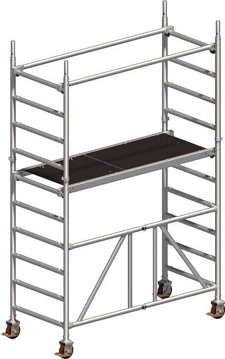 Fahrgerüst Zifa P2 Arbeits-B750xL1800mm Alu.Gerüsthöhe 2830mm