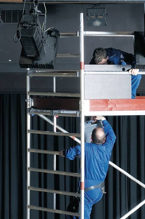 Fahrgerüst Uni Breit P2 Arbeits-B1500xL2850mm Alu.Gerüsthöhe 8610mm