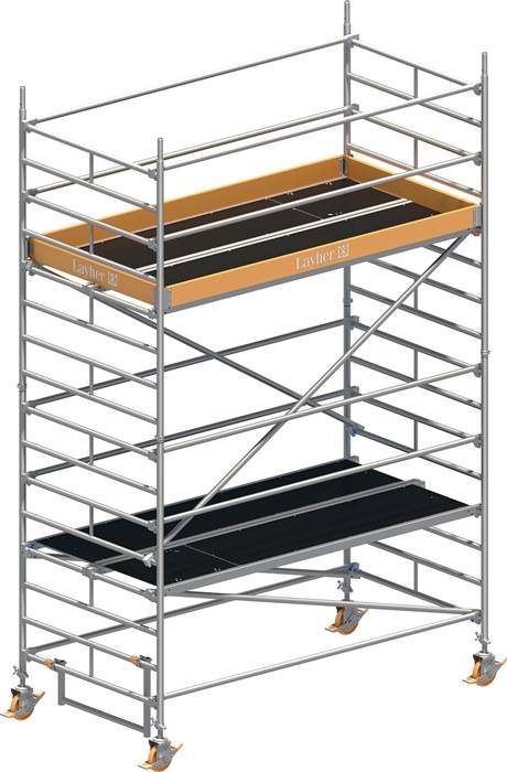 Fahrgerüst Uni Breit P2 Arbeits-B1500xL2850mm Alu.Gerüsthöhe 4430mm