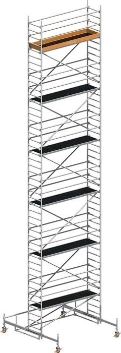 Fahrgerüst Uni Stand.P2 Arbeits-B750xL2850mm Alu.Gerüsthöhe 12610mm