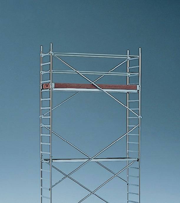 Fahrgerüst Uni Stand.P2 Arbeits-B750xL2850mm Alu.Gerüsthöhe 8610mm