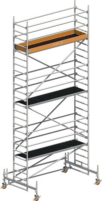 Fahrgerüst Uni Stand.P2 Arbeits-B750xL2850mm Alu.Gerüsthöhe 6580mm