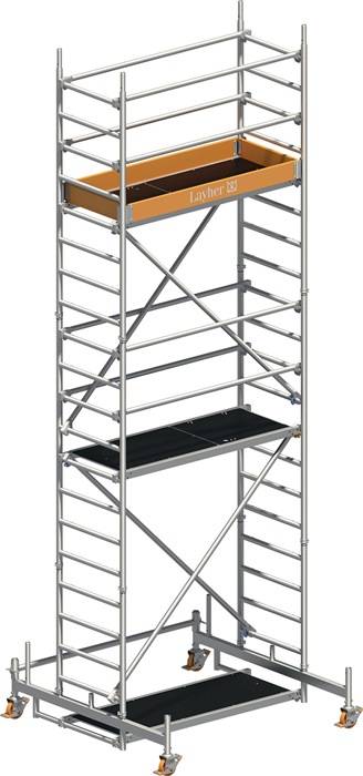 Fahrgerüst Uni Leicht P2 Arbeits-B750xL1800mm Alu.Gerüsthöhe 5480mm