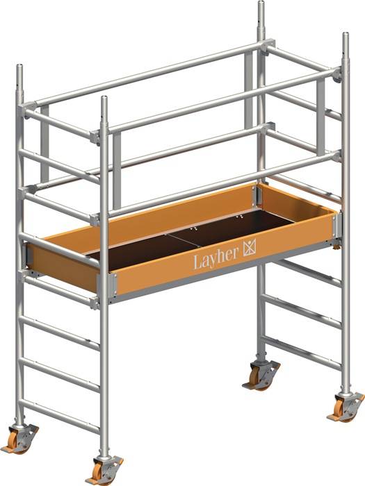 Fahrgerüst Uni Leicht P2 Arbeits-B750xL1800mm Alu.Gerüsthöhe 2330mm