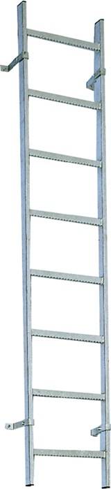 Schachtleiter STA L.1400mm äußere B.340mm Holm-Gr.50x20mm Lochsprosse 29 x 29mm