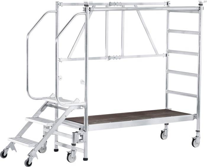 Arbeitsplattform Alu.3 Stufen klappbar Plattform HO B1800xT600mm ZARGES