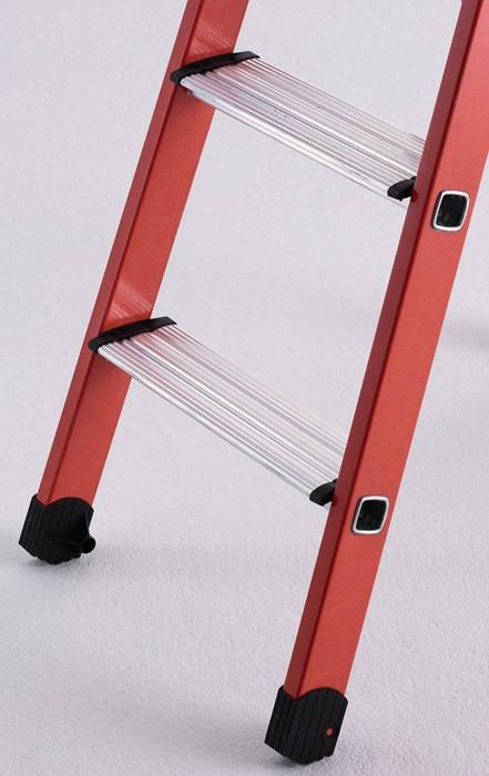 Stufenstehleiter 5 Stufen GFK Gesamt-H.1900mm Kunststoff-Ablageschale ZARGES