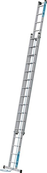 Seilzugleiter Sprossen 2x16 Alu.Arbeits-H.b.ca.9000mm 2-tlg.ZARGES