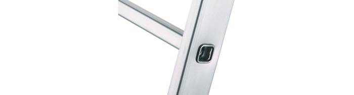 Sprossen-Anlegeleiter Stella L 18Sprossen L.5,29m ArbeitsH.6,05m G.11,9kg Zarges