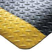 Anti-Ermüdungsmatte Deckplate B120 cm x lfd.M schwarz/gelb