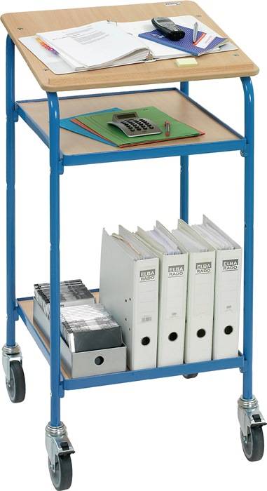 Stehpult H1195xB605xT610mm brillantblau/ 2 BD FETRA