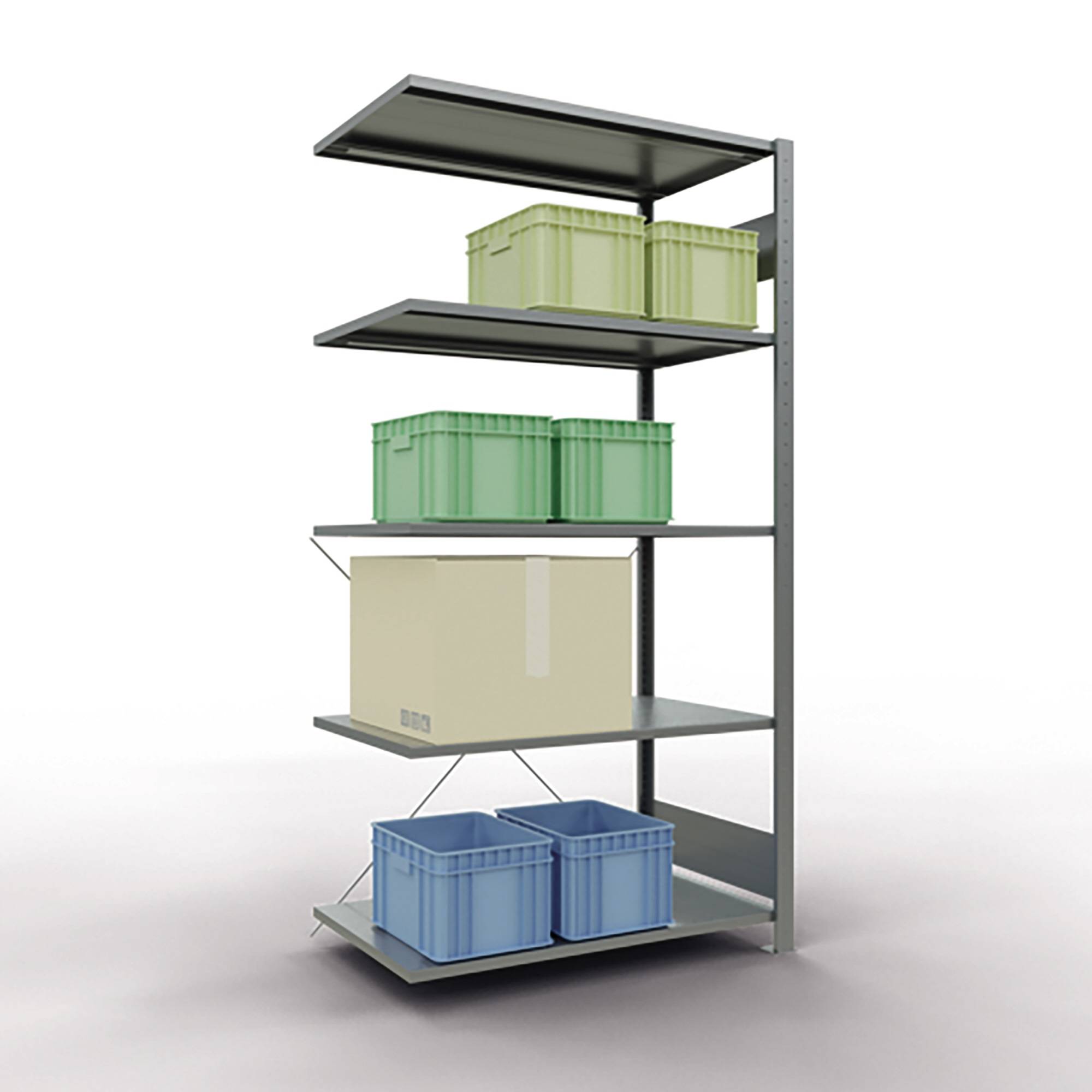 SCHULTE Regal MULTIplus150 12765 Anbau 2.000x1.000x600mm 5Böden vz