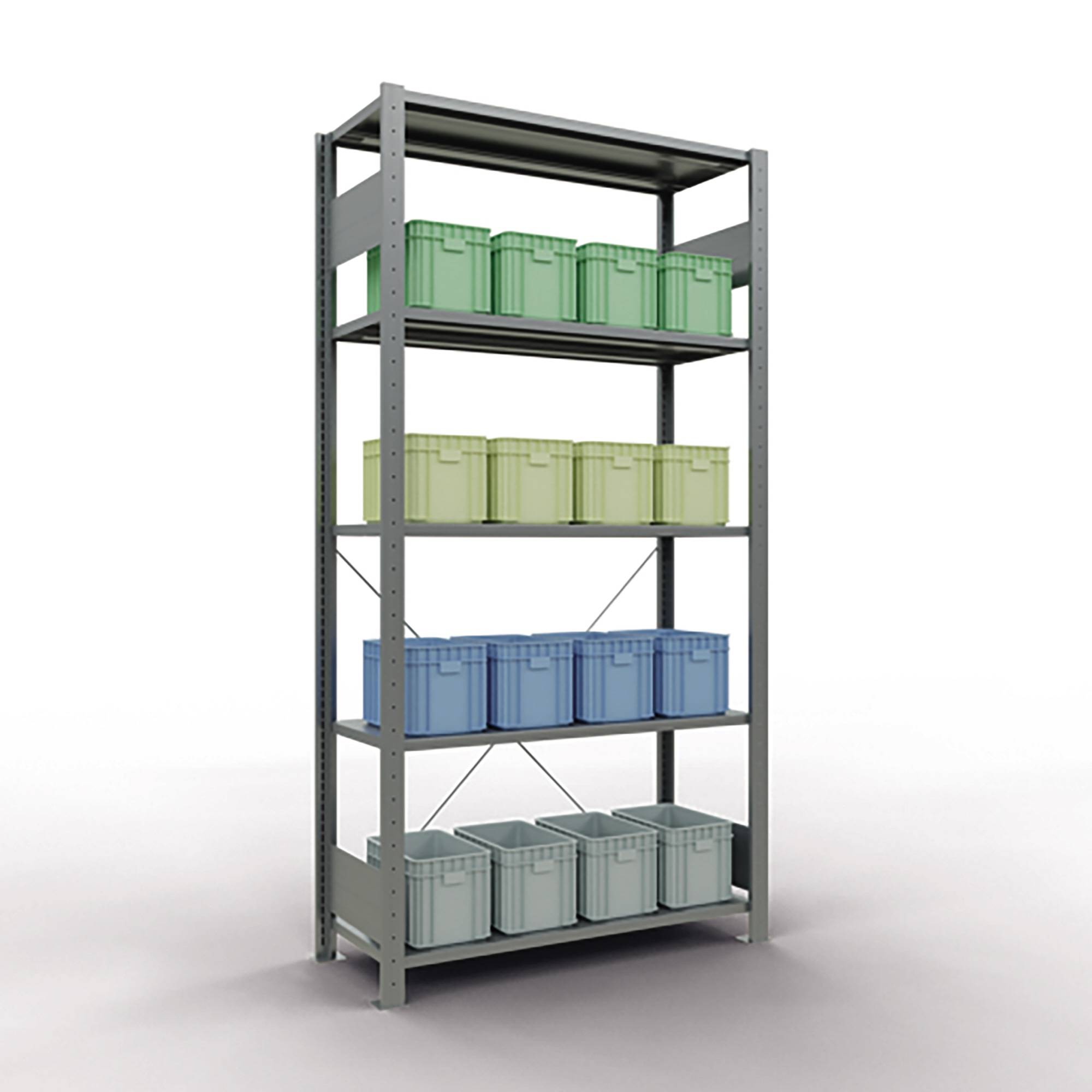 SCHULTE Regal MULTIplus150 12740 Grund 2.000x1.000x400mm 5Böden vz