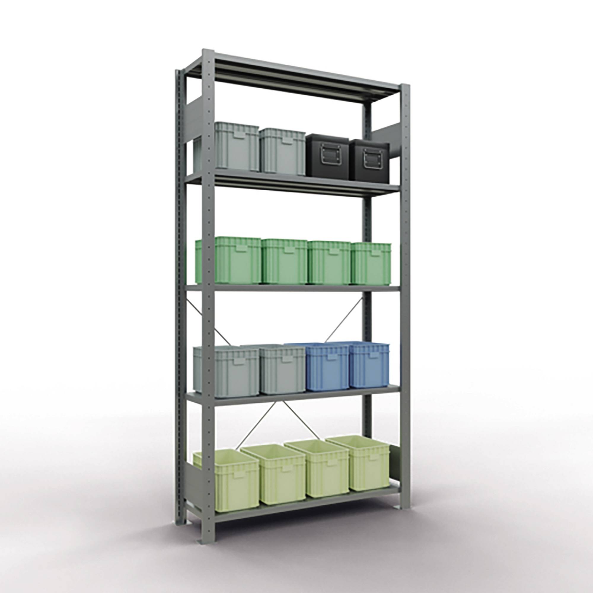 SCHULTE Regal MULTIplus150 12730 Grund 2.000x1.000x300mm 5Böden vz