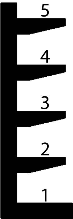 Kragarmregal H1980xB5366xT600mm 5 Felder eins.Trgf.4200kg BITO