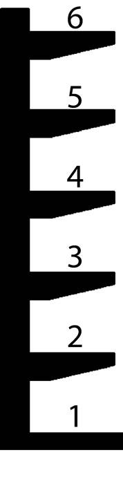 Kragarmregal H1980xB5366xT400mm 5 Felder eins.Trgf.6600kg BITO